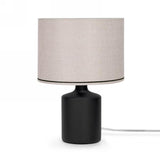 Lampe de table - Noir & beige