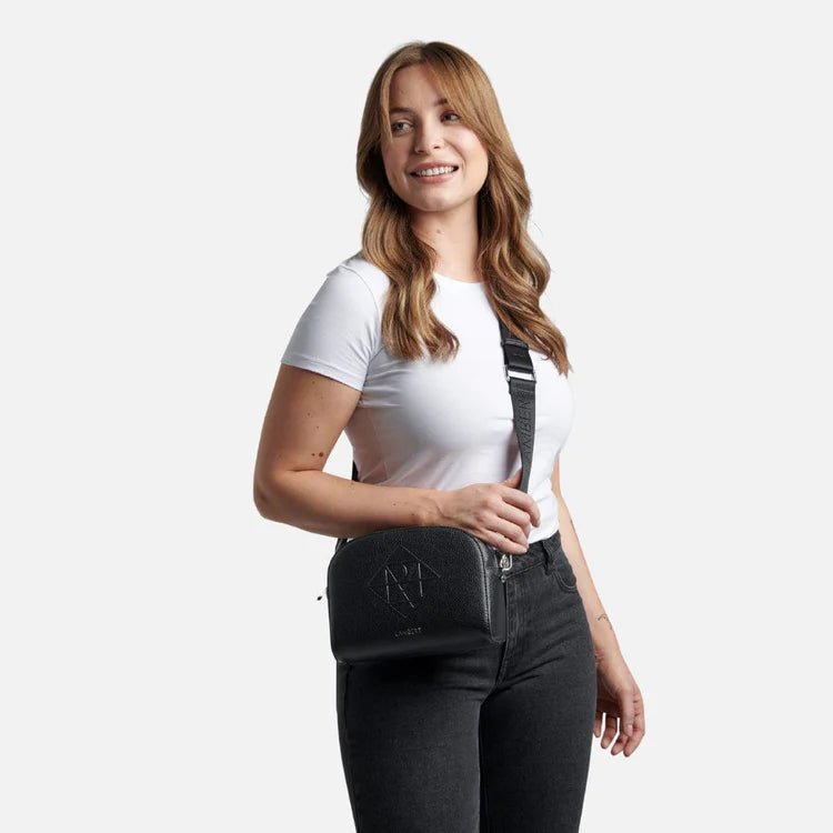 Le Kayla - Sac à main bandoulière en cuir vegan Noir