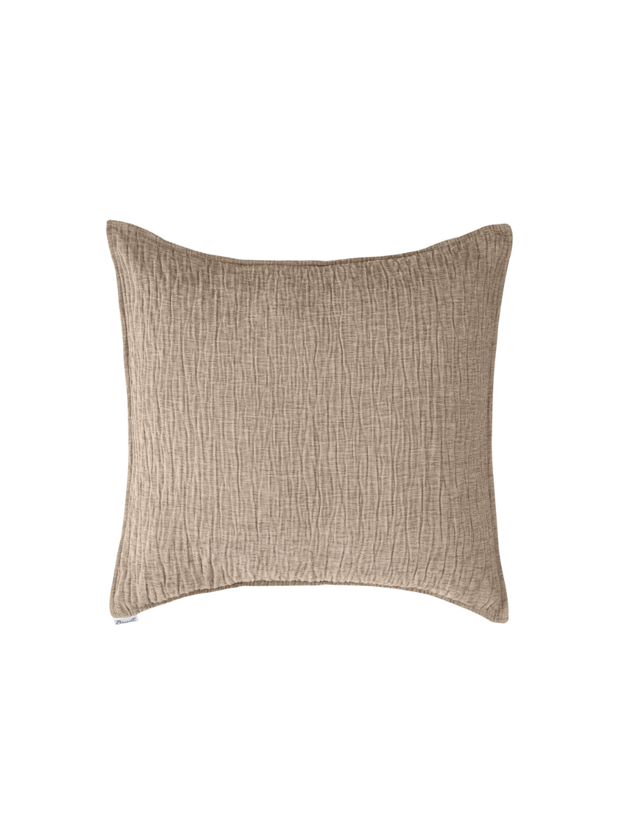 Barbara - Taupe Textured European Pillow Sham