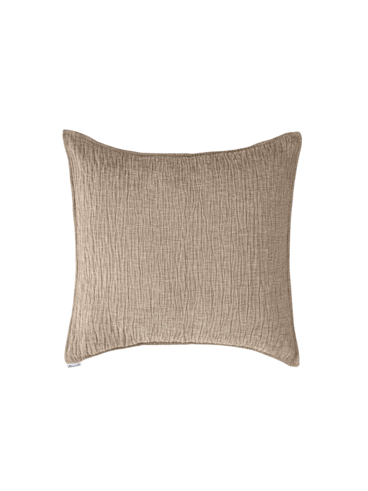 Barbara - Taupe Textured European Pillow Sham