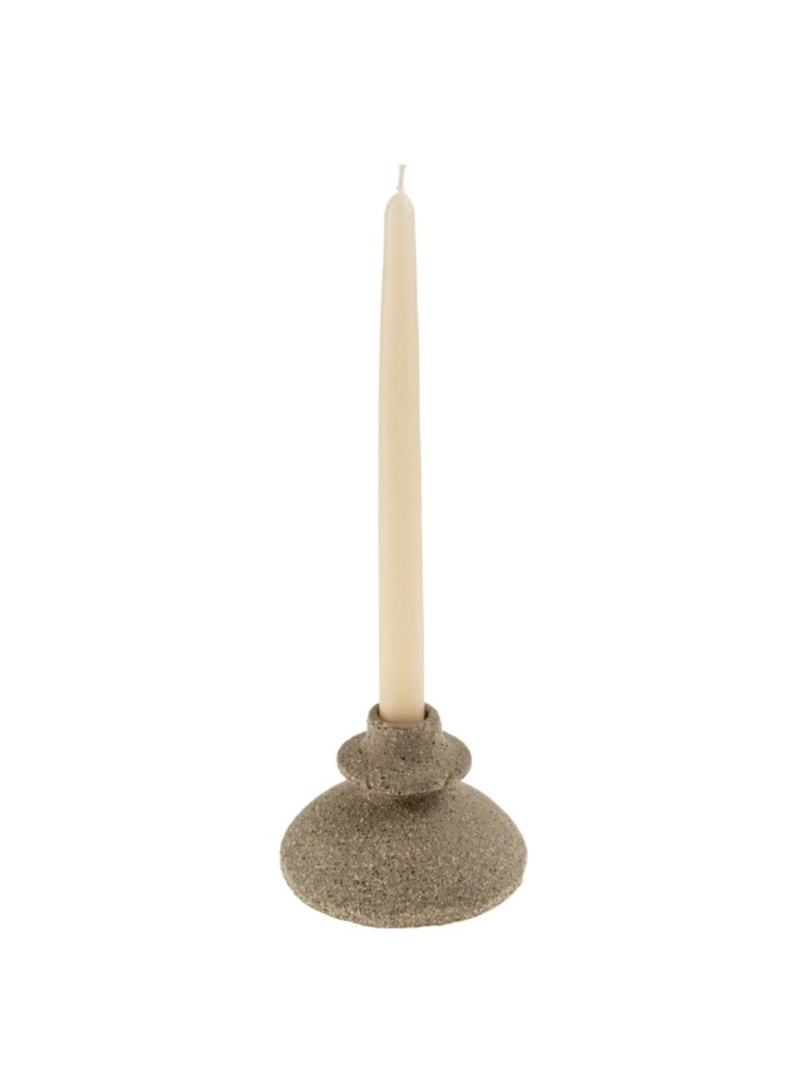 Bougeoir Arta en terre cuite – Sand