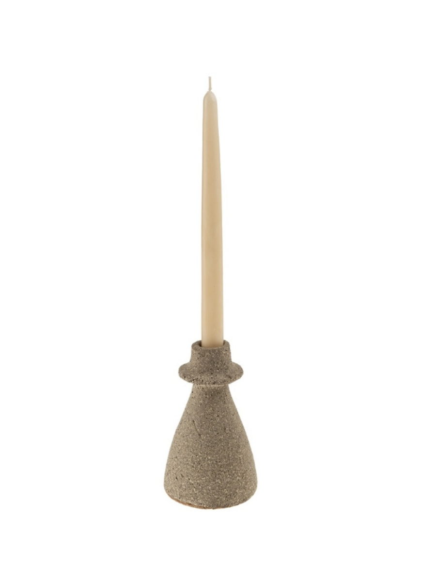 Bougeoir Arta en terre cuite – Sand