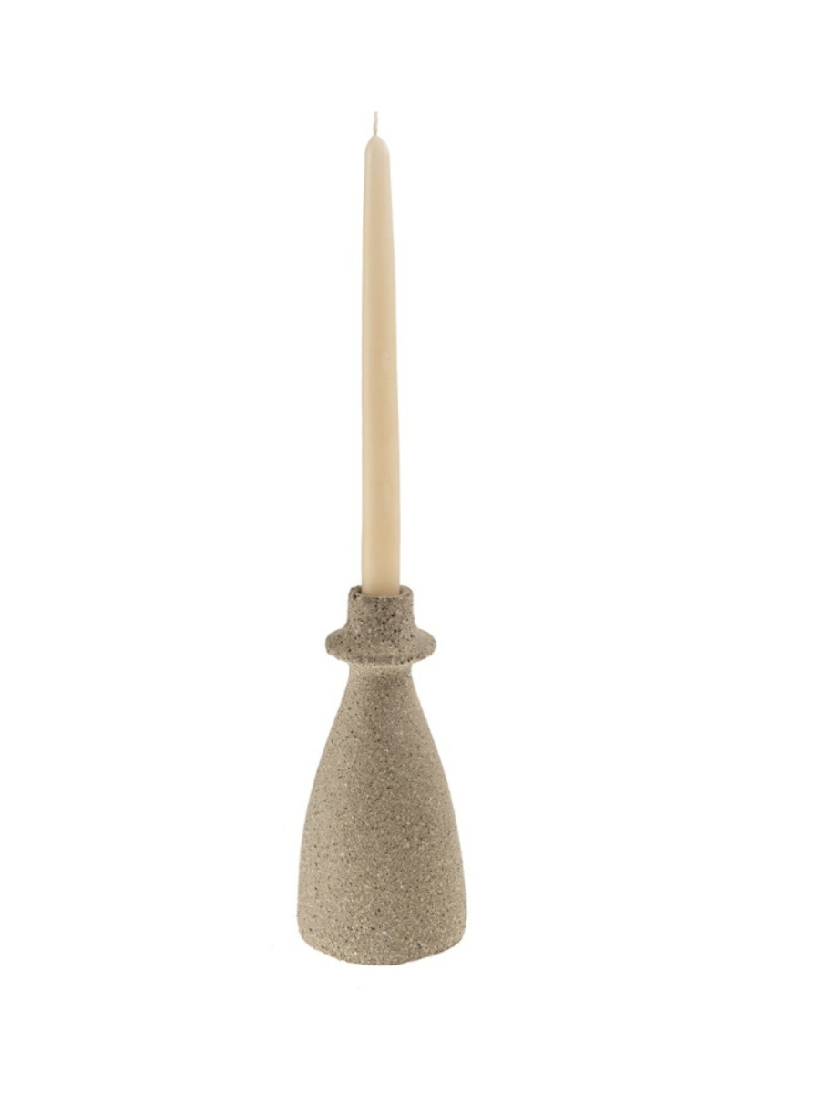 Bougeoir Arta en terre cuite – Sand