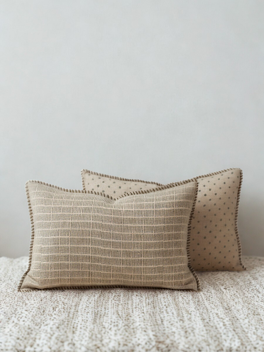 Coussin Dash & Dot - Bleu