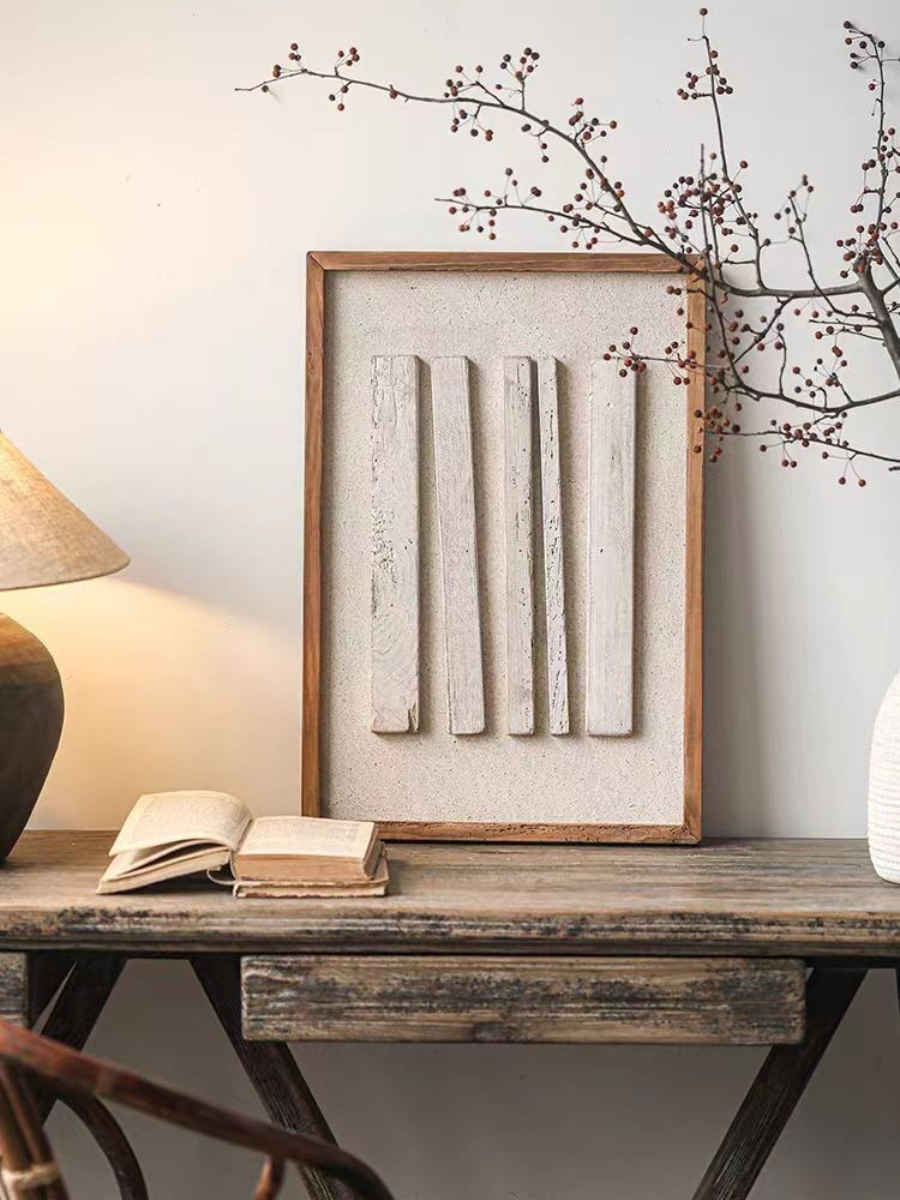 Vertical Line Wall Art – Off-White