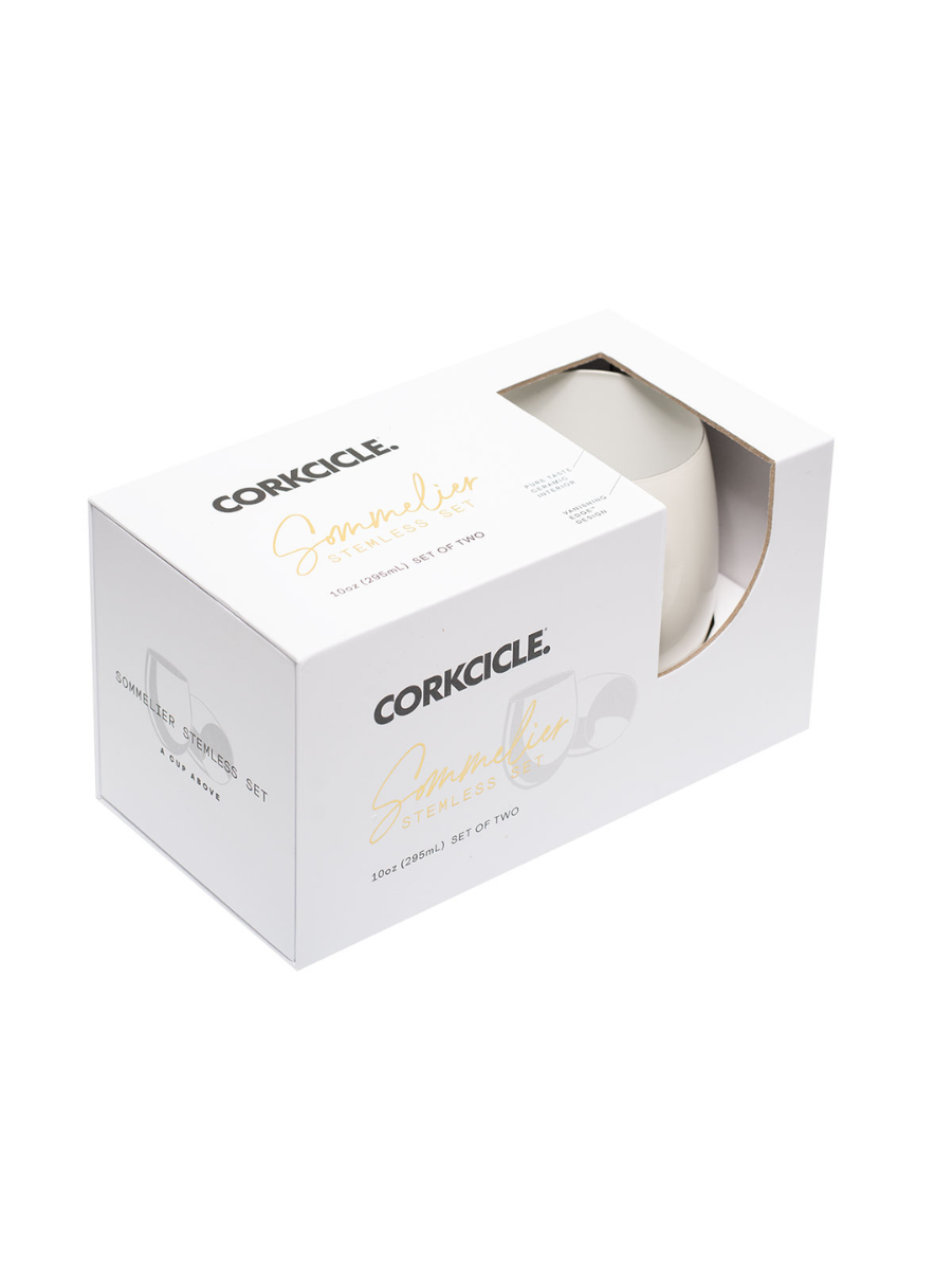 Corkcicle Stemless Sommelier Glasses – Set of 2