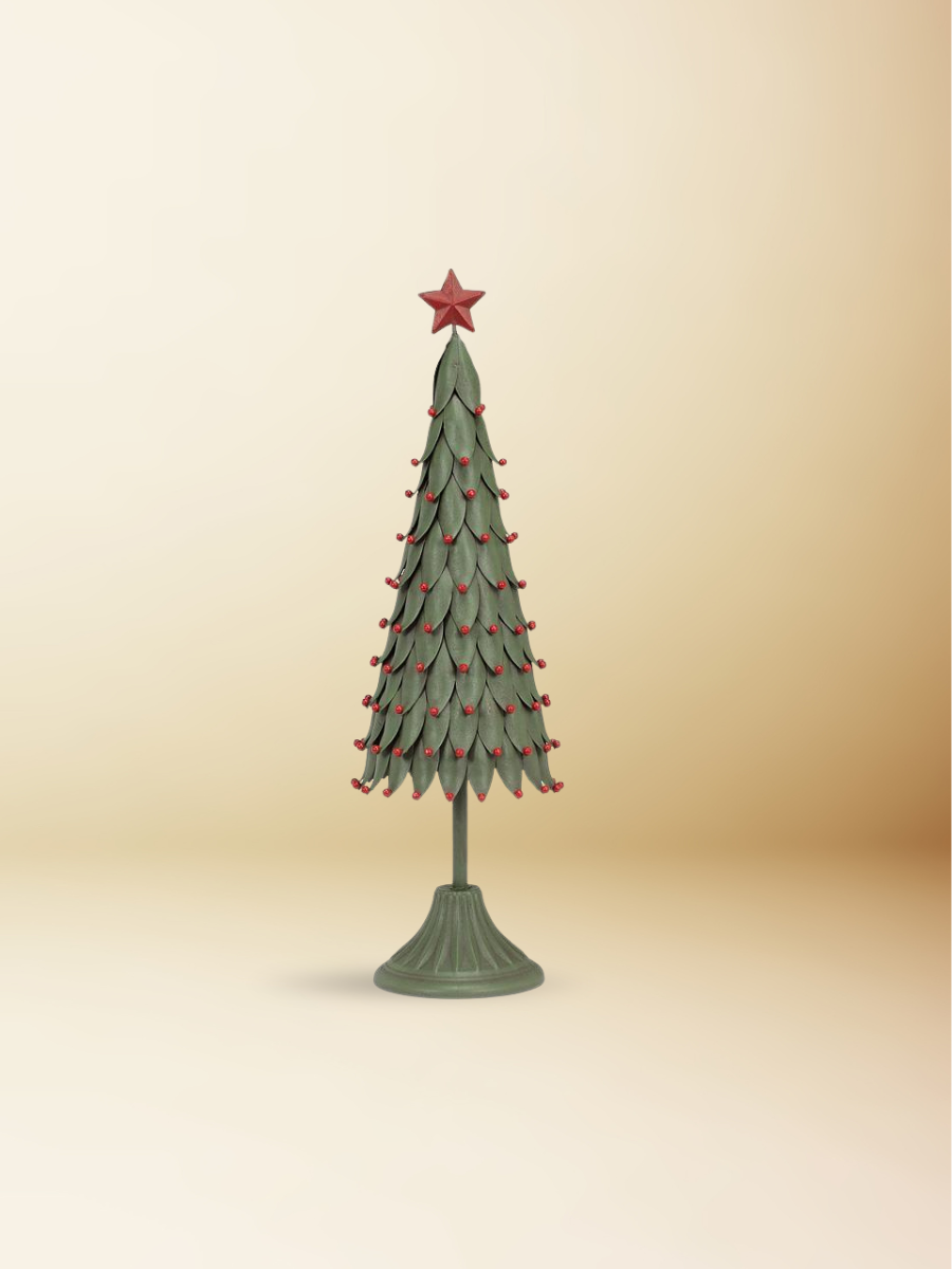 Tiered Christmas tree with berries