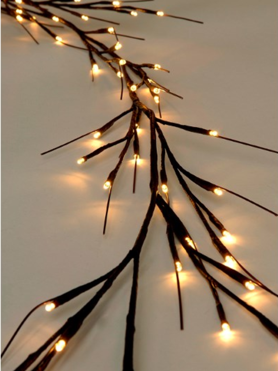 Willow garland with LEDs – 79" 