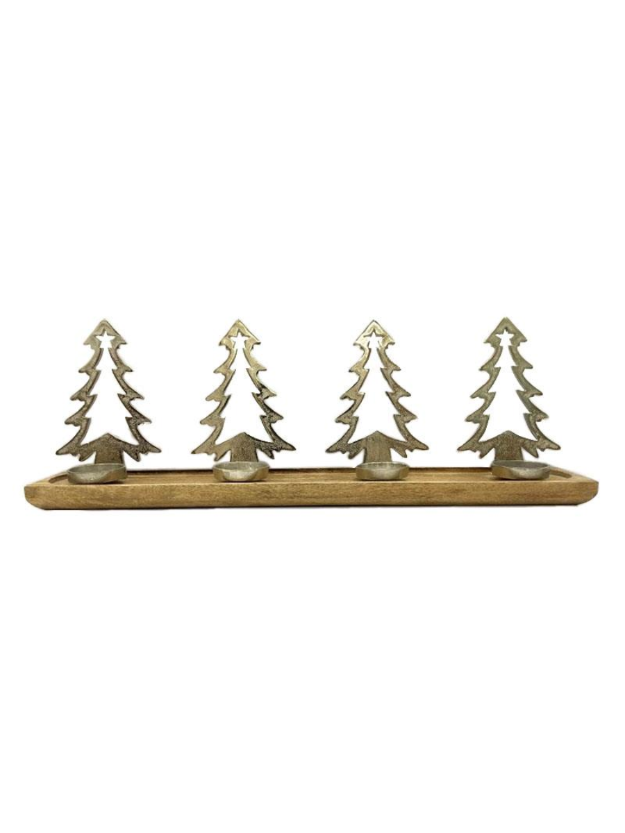 Four-tree candle holder
