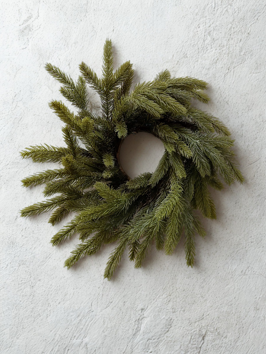 Spruce candle holder ring - 14"