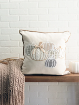 Coussin Citrouille à carreaux