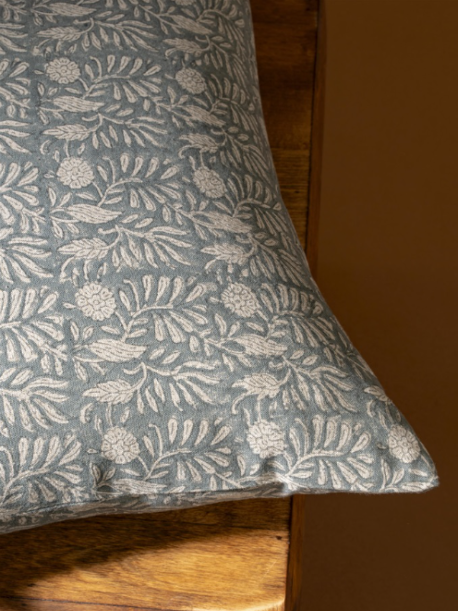 Coussin Tulsi – Bleu profond