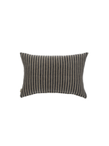 Fine striped linen cushion - Grey