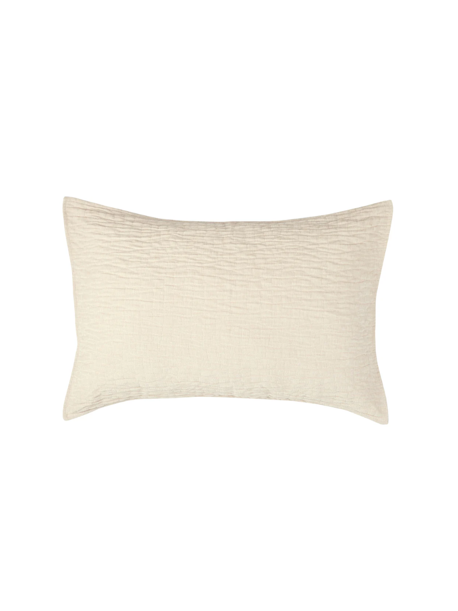 Barbara - Cream Textured Pillow Sham