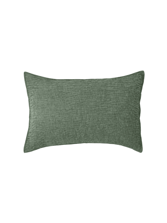 Barbara - Green textured pillowcase