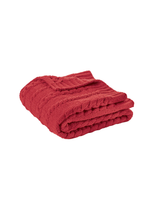 Rouge - Jeté en chenille