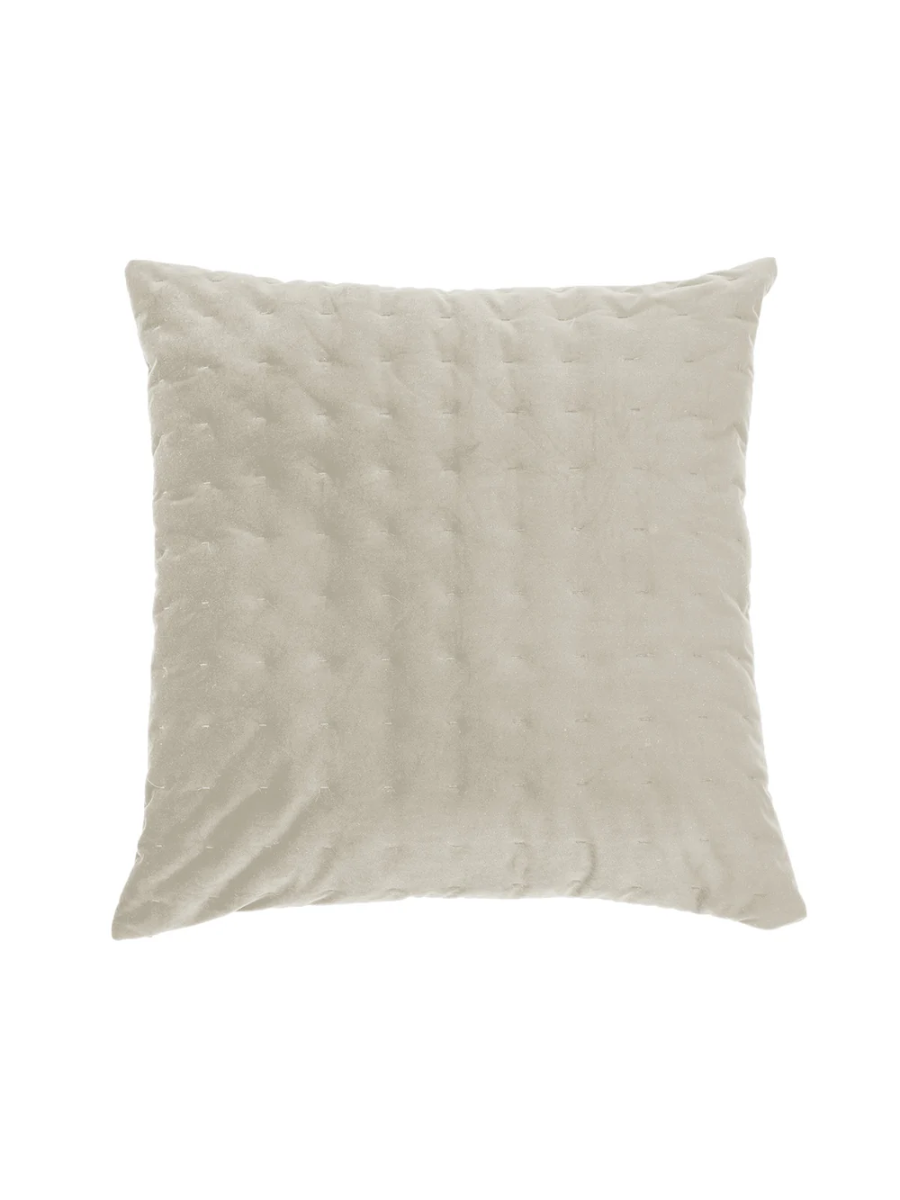 Riad - Coussin européen en velours crème