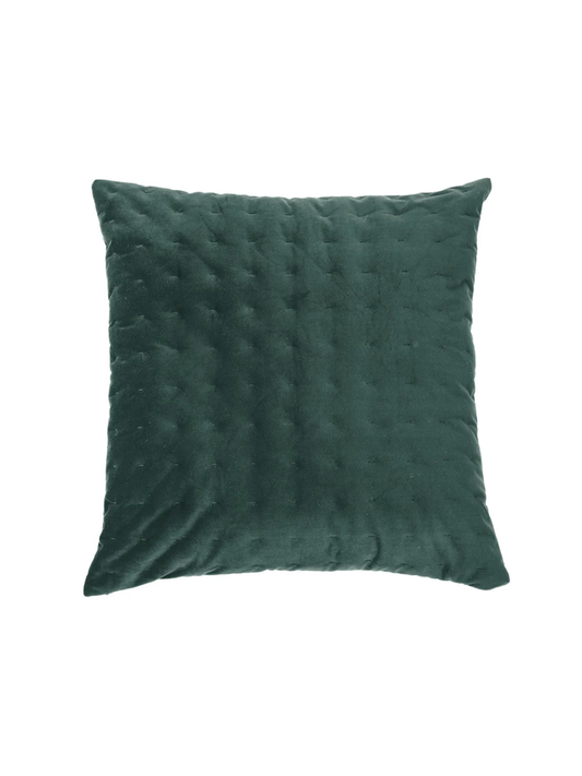 Riad - Coussin européen en velours vert foncé