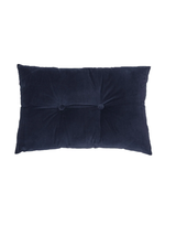 Riad - Coussin rectangulaire en velours marine