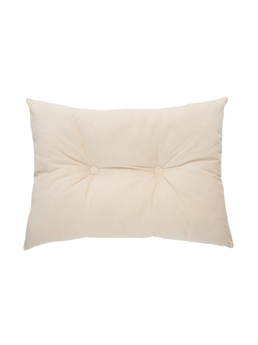 Riad - Coussin rectangulaire en velours crème