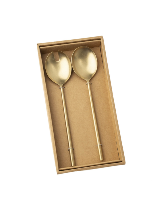 Tides Salad Servers – Brushed O