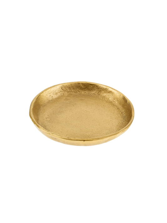 Cast Brass Plate - Gold