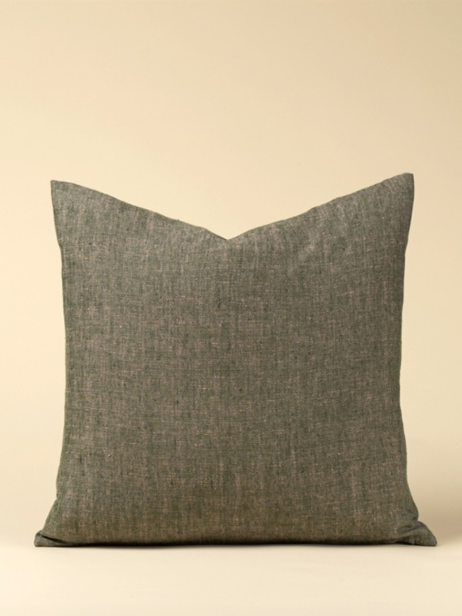Coussin Chambray - Vert