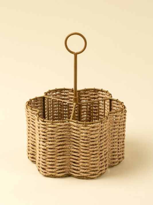 Porte-couverts tissé