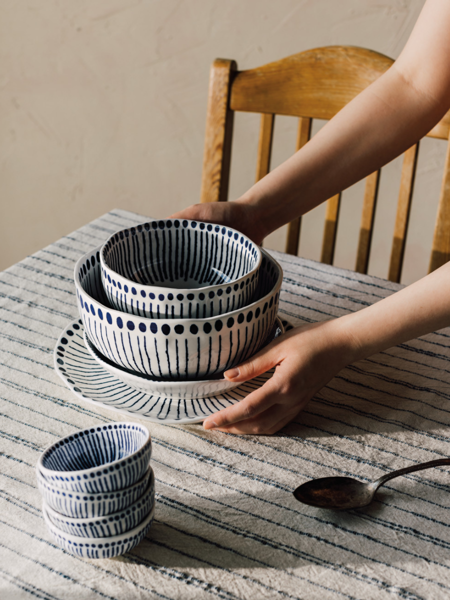 Sprout stamped mixing bowl