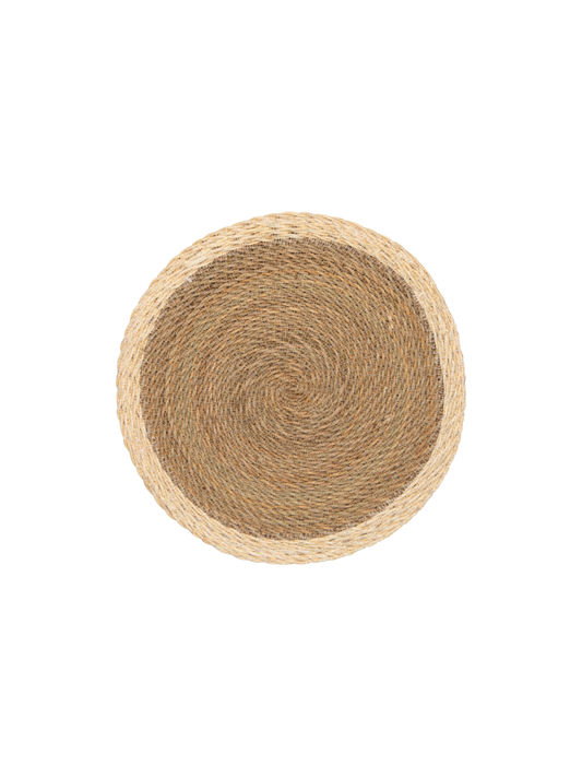 Napperon en herbe marine – Bordure blanche