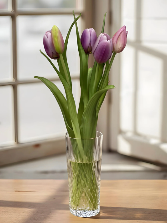 Bouquet de Tulipes Artificielles 16" - Violet