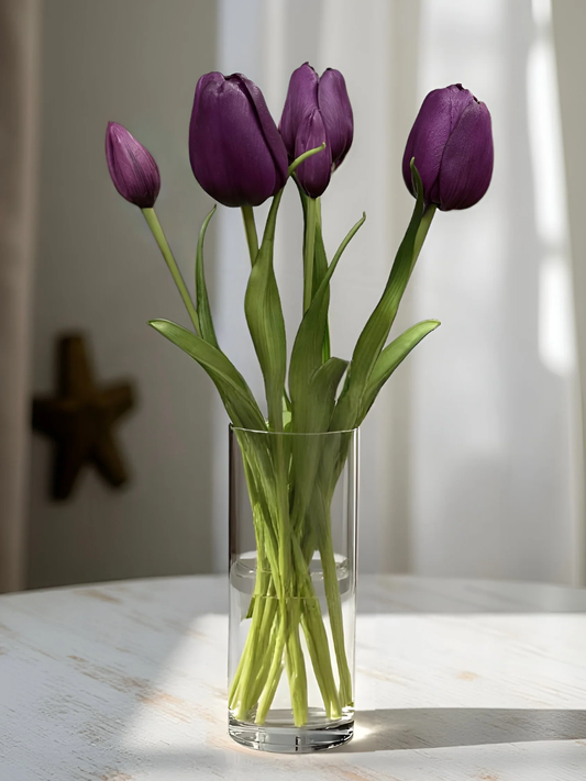 Bouquet de Tulipes Artificielles 18" - Violet