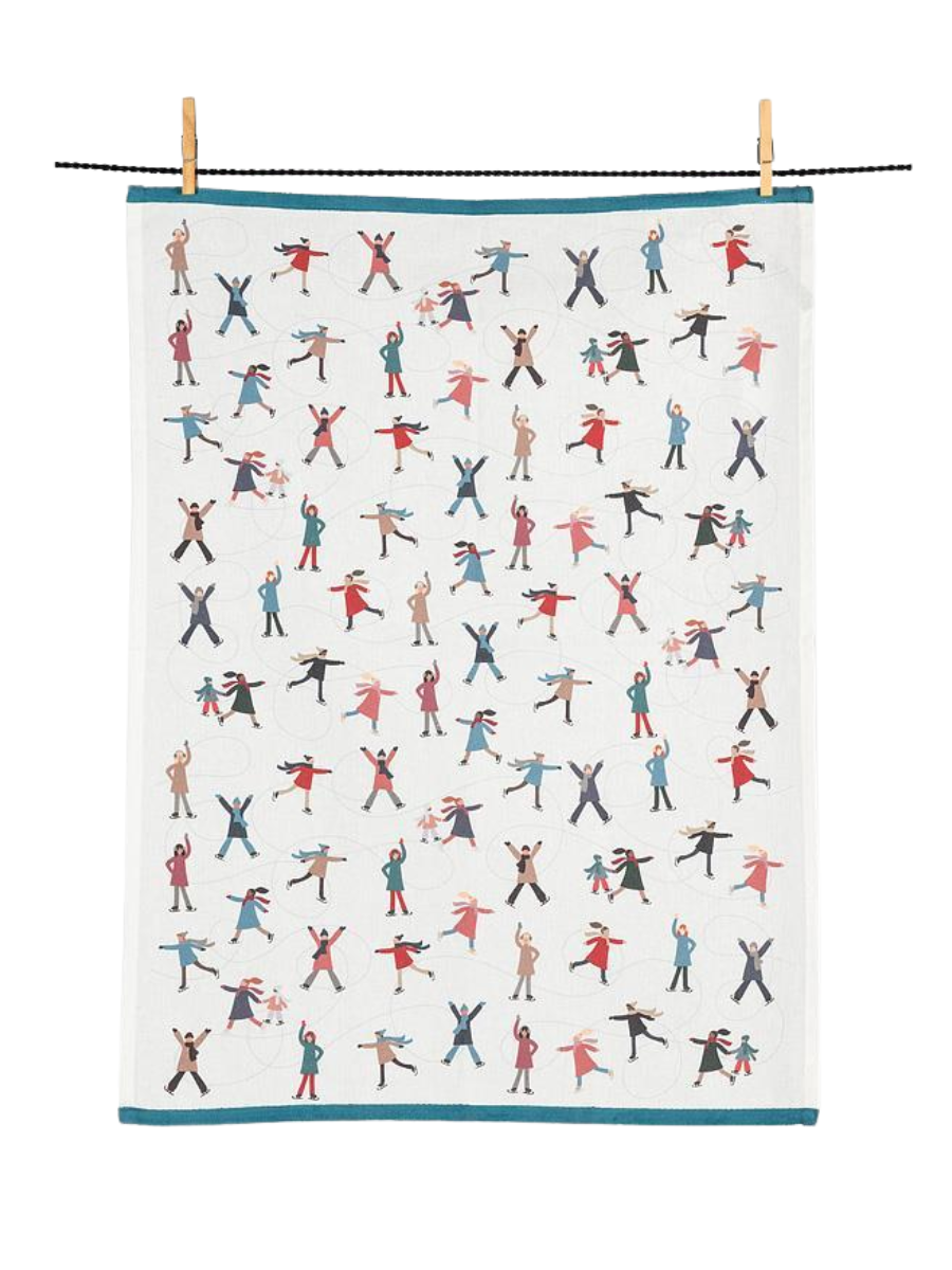 Torchon de cuisine Twirling Skaters