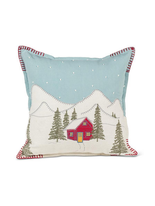 Square cushion – Winter chalet