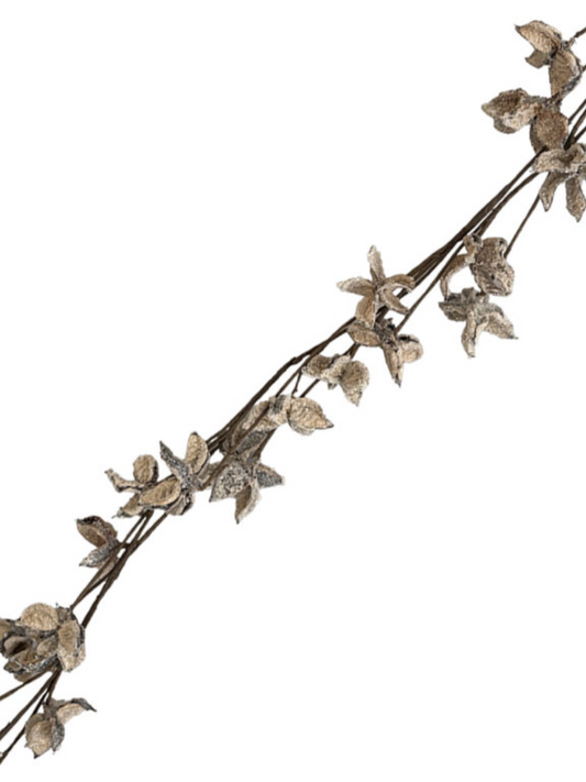 Guirlande de capsules de coton – 52" naturelle