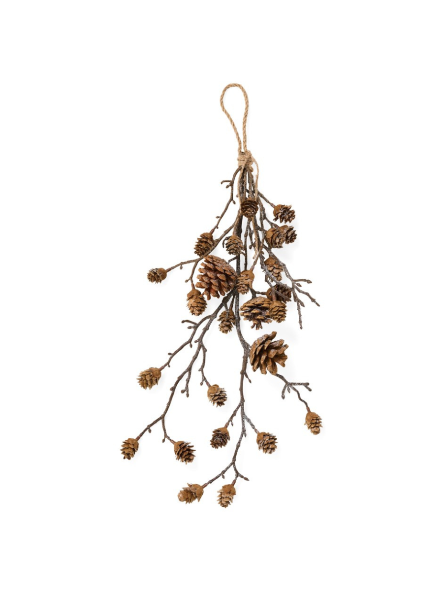 Pommes de pin naturelles suspendues