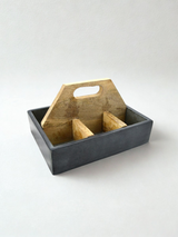 Plateau en Pierre et en Bois