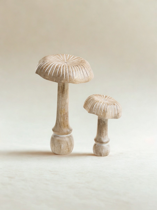 Wooden Carved Mushroom