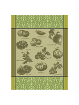 Torchon Tomates Etc Vert – Le Jacquard Français