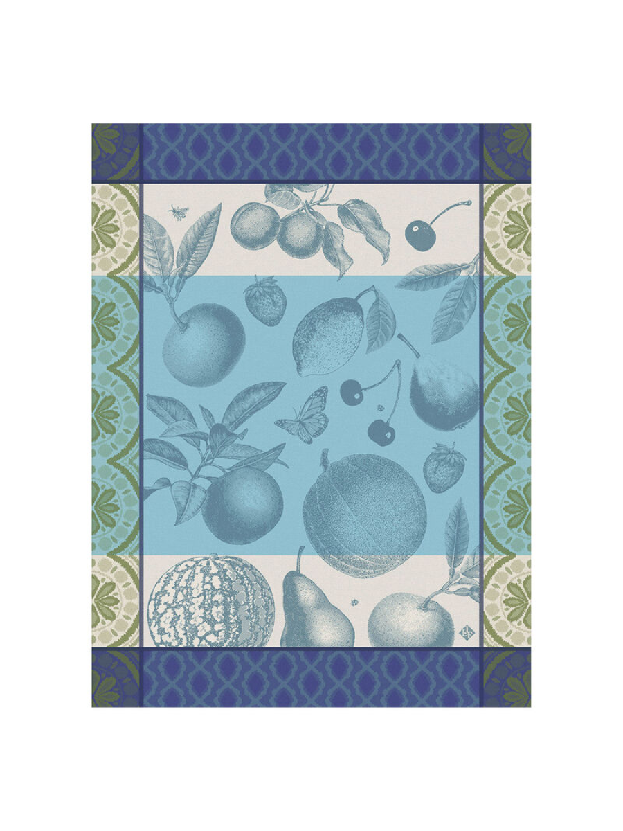Torchon Arrière-Pays Bleu - Le Jacquard Français