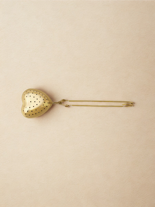Gold Heart Shaped Tea Filter