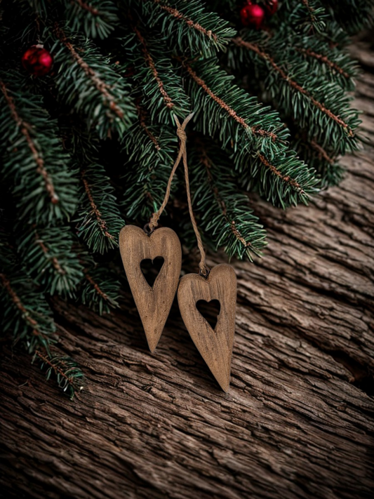 Driftwood heart ornament