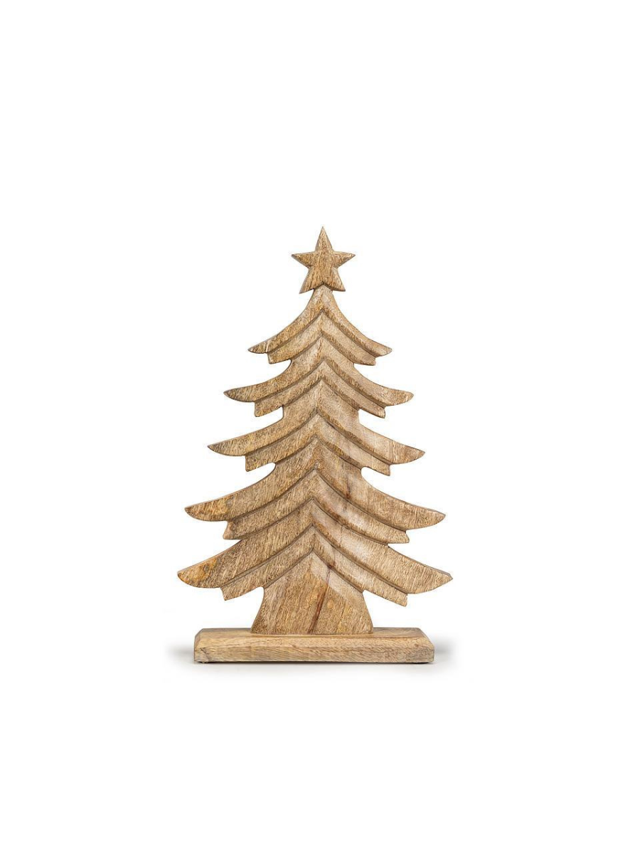 Petit Sapin Sculpté sur Socle