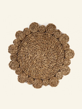 Napperon rond en fibres naturelles - Crusoë