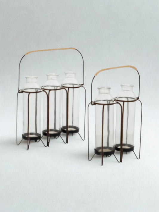 Glass Vases with Base