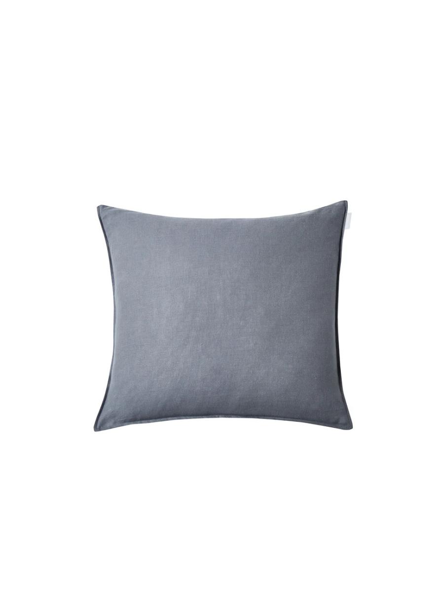 French Linen Cushion, Graphite Sofa