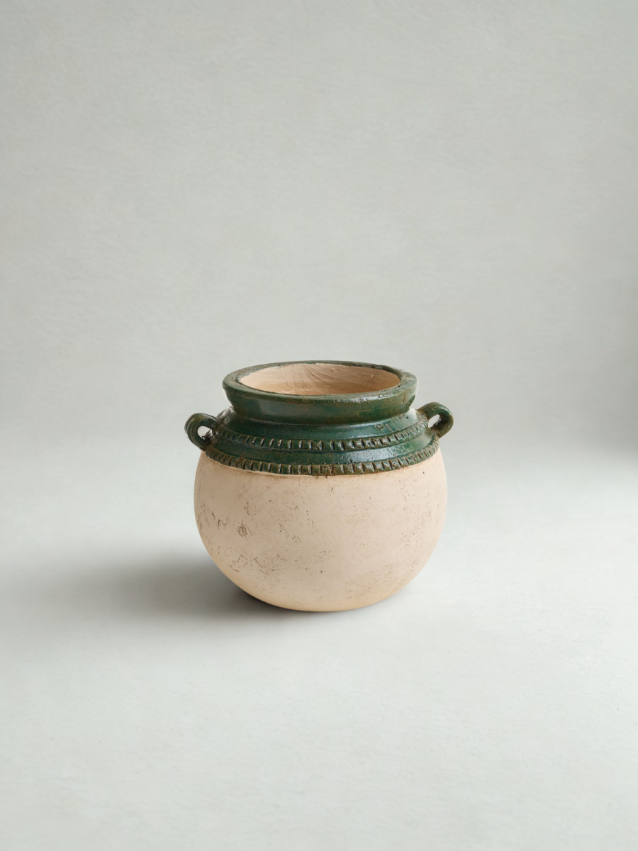 Vase Rond en Terre Cuite