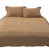 Lin - Housse de couette marron