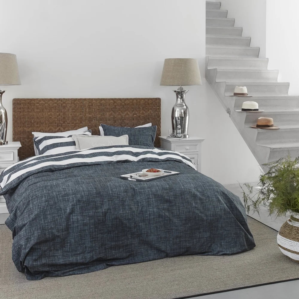 Lindy - Housse de couette réversible marine