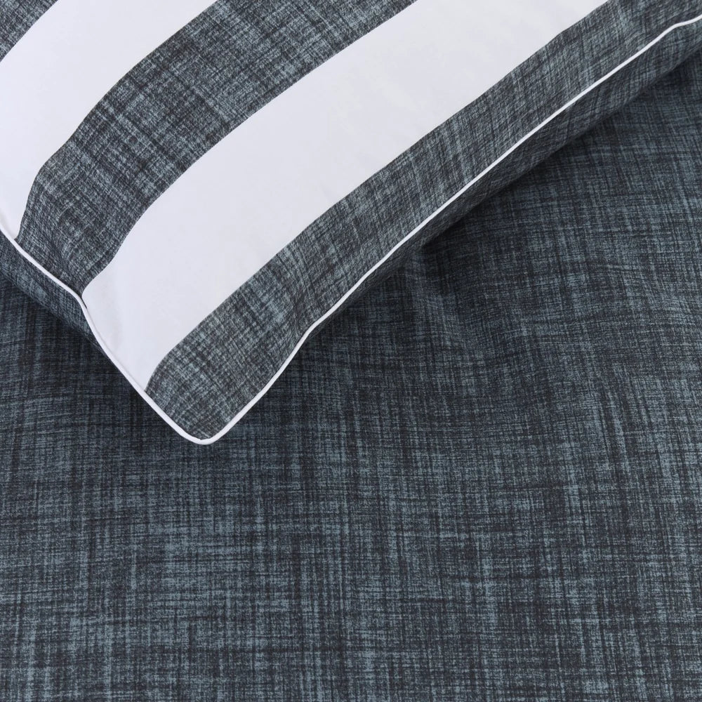 Lindy - Housse de couette réversible marine